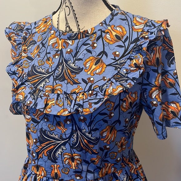 NWT ZARA FLORAL PEPLUM TOP - Picture 2 of 6